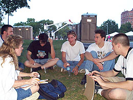 Getting the scoop from the Exit 159 gang.